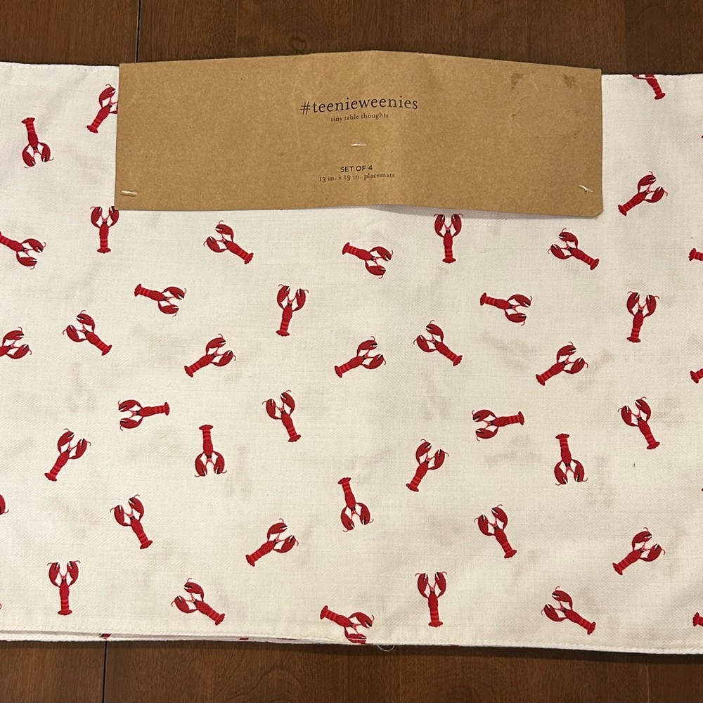 Teenie Weenie Red Lobster Dining Table Linens